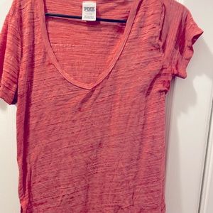 Pink shirt semi sheer